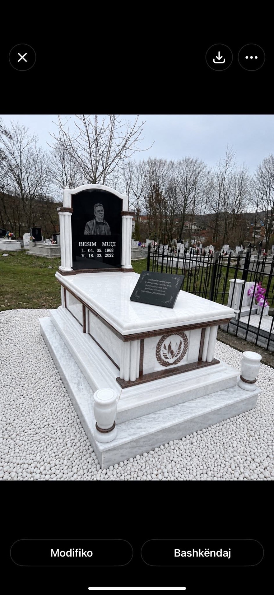 Monument nga Shërbimet Funerale Muçi 9